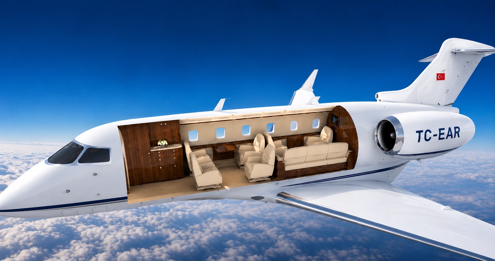 TC-EAR cabin and exterior