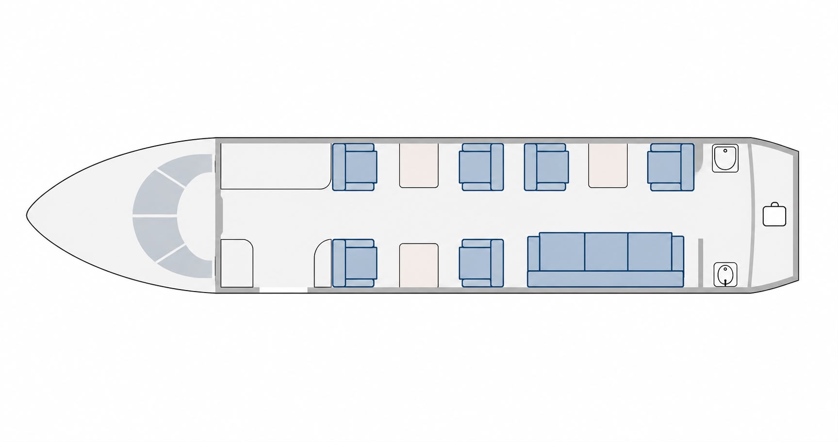 TC-EAR cabin floor plan